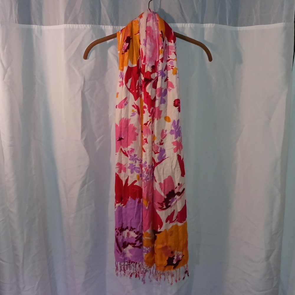 Liz Claiborne Floral Scarf - NWT